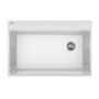 Franke Maris 33" Drop In Single Basin Granite Kitchen Sink with Offset Rear Drain Polar White