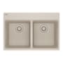 Franke Maris 31" Drop In Double Basin Granite Kitchen Sink Champagne
