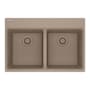 Franke Maris 31" Drop In Double Basin Granite Kitchen Sink Oyster