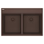 Franke Maris 33" Drop In Double Basin Granite Kitchen Sink Mocha