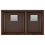 Franke Peak 32" Undermount Double Basin Granite Kitchen Sink Mocha