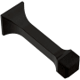 Franklin Brass Classic Edge 3 Inch Baseboard Mounted Rigid Door Stop - Pack of 5 Matte Black