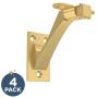 Franklin Brass Classic Edge 2-7/8 Inch Length Hand Rail Bracket - Pack of 4 Modern Gold