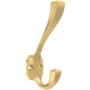 Franklin Brass Napier 1-3/16 Inch Wide Coat and Hat Hook - Pack of 4 Modern Gold