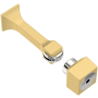 Franklin Brass Classic Edge 3-1/8 Inch Magnetic Door Stop - Pack of 2 Modern Gold