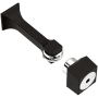Franklin Brass Classic Edge 3-1/8 Inch Magnetic Door Stop - Pack of 2 Matte Black