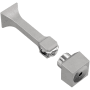 Franklin Brass Classic Edge 3-1/8 Inch Magnetic Door Stop - Pack of 2 Matte Nickel