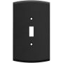 Franklin Brass Soft Arch Single Toggle Switch Outlet - Pack of 3 Matte Black