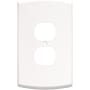Franklin Brass Soft Arch Single Duplex Outlet - Pack of 3 Pure White
