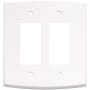 Franklin Brass Soft Arch Double Rocker Switch Outlet - Pack of 3 Pure White