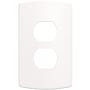 Franklin Brass Soft Modern Single Duplex Outlet - Pack of 3 Pure White
