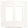 Franklin Brass Soft Modern Double Rocker Switch Outlet - Pack of 3 Pure White