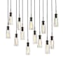 Fredrick Ramond Cosette 13 Light 46" Wide LED Multi Light Pendant Black Oxide