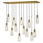 Fredrick Ramond Cosette 13 Light 46" Wide LED Multi Light Pendant Heritage Brass