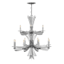 Fredrick Ramond Vida 12 Light 34" Wide Abstract Chandelier Glacial