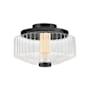Fredrick Ramond Reign 13" Wide Flush Mount Bowl Ceiling Fixture Black