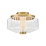 Fredrick Ramond Reign 13" Wide Flush Mount Bowl Ceiling Fixture Lacquered Brass