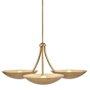 Fredrick Ramond Glenn 3 Light 36" Wide Chandelier Heritage Brass / Gold Leaf