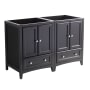 Fresca Oxford 48" Double Free Standing MDF Vanity Cabinet Only - Less Vanity Top Espresso