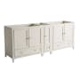 Fresca Oxford 83" Double Free Standing MDF Vanity Cabinet Only - Less Vanity Top Antique White