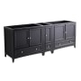 Fresca Oxford 83" Double Free Standing MDF Vanity Cabinet Only - Less Vanity Top Espresso