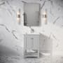 Fresca Manchester 24" Free Standing Single Basin Vanity Set with Cabinet and Ceramic Vanity Top Gray