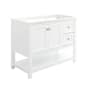 Fresca Manchester 40" Single Free Standing Vanity Cabinet - Less Vanity Top White