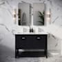 Fresca Manchester 48" Free Standing Double Basin Vanity Set with Cabinet and Quartz Vanity Top Black