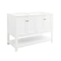 Fresca Manchester 48" Double Free Standing Vanity Cabinet - Less Vanity Top White