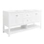 Fresca Manchester 72" Double Free Standing Vanity Cabinet - Less Vanity Top White