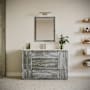 Fresca Formosa 54" Free Standing Single Basin Vanity Set with Cabinet and Quartz Vanity Top Sage Gray