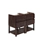 Fresca Formosa 46" Double Free Standing Vanity Cabinet - Less Vanity Top Acacia Wood