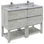 Fresca Formosa 46" Double Free Standing Vanity Cabinet - Less Vanity Top Ash