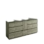 Fresca Formosa 70" Double Free Standing Vanity Cabinet - Less Vanity Top Sage Gray