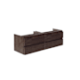 Fresca Formosa 70" Double Wall Mounted Vanity Cabinet - Less Vanity Top Acacia Wood