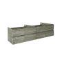 Fresca Formosa 70" Double Wall Mounted Vanity Cabinet - Less Vanity Top Sage Gray