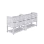 Fresca Formosa 70" Double Free Standing Vanity Cabinet - Less Vanity Top Rustic White