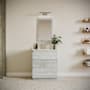 Fresca Formosa 30" Free Standing Single Basin Vanity Set with Cabinet and Quartz Vanity Top Rustic White