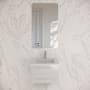 Fresca Lucera 24" Wall Mounted Single Basin Vanity Set with Cabinet and Quartz Vanity Top White