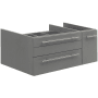 Fresca Lucera 36" Single Wall Mounted Vanity Cabinet Only - Less Vanity Top Gray