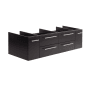 Fresca Lucera 60" Double Wall Mounted Vanity Cabinet Only - Less Vanity Top Espresso