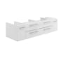 Fresca Lucera 60" Double Wall Mounted Vanity Cabinet Only - Less Vanity Top White
