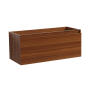 Fresca Mezzo 47" Single Wall Mounted MDF Vanity Cabinet Only with Single Drawer - Less Vanity Top Teak