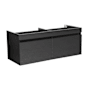 Fresca Mezzo 60" Double Wall Mounted Vanity Cabinet - Less Vanity Top Black