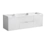 Fresca Valencia 48" Single Wall Mounted / Floating Vanity Cabinet Only - Less Vanity Top Glossy White