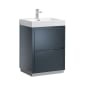 Fresca Valencia 24" Single Vanity Set with Wood Cabinet and Acrylic Vanity Top Dark Slate Gray