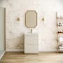 Fresca Valencia 24" Free Standing Single Basin Vanity Set with Cabinet and Acrylic Vanity Top Glossy White