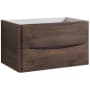 Fresca Tuscany 32" Single Wall Mounted Manufactured Wood Vanity Cabinet Only - Less Vanity Top Rosewood