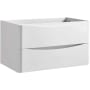 Fresca Tuscany 32" Single Wall Mounted Manufactured Wood Vanity Cabinet Only - Less Vanity Top Glossy White