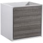 Fresca Catania 24" Single Wall Mounted Manufactured Wood Vanity Cabinet Only - Less Vanity Top Glossy Ash Gray